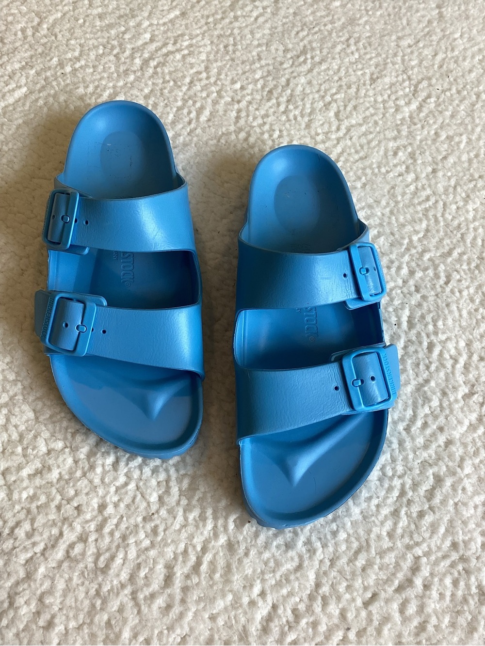 Birkenstock Arizona EVA Blue Sandals 40 Waterproof Coastal Beach Slides